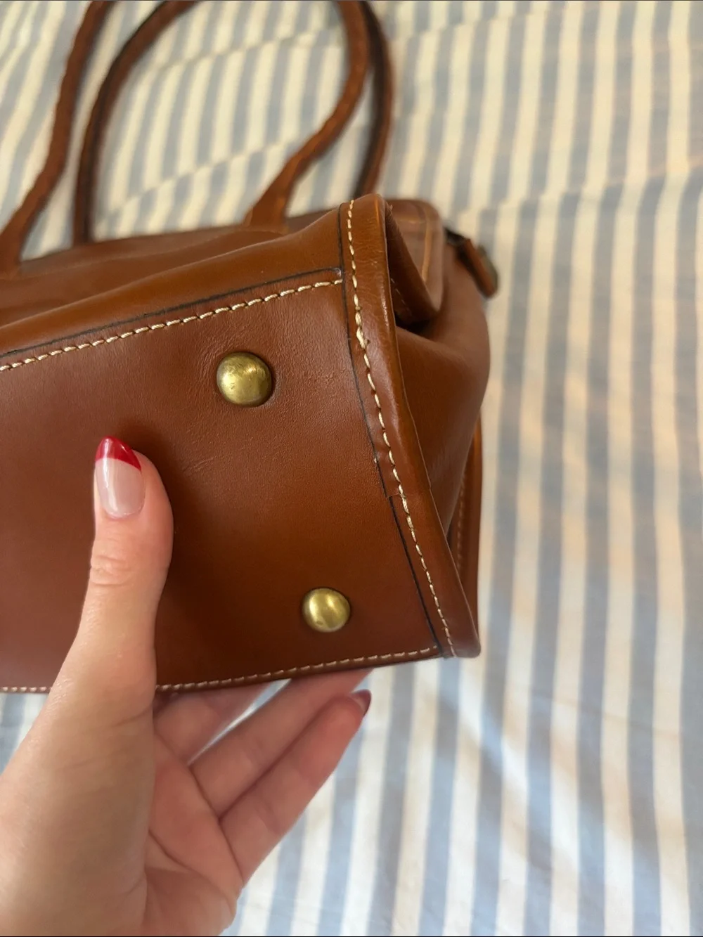 Patricia Nash Paris Embossed Floral Leather Satchel - Florence Brown